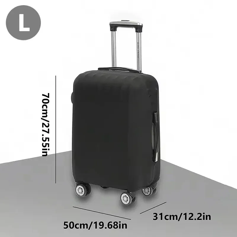 Fashionable solid color travel suitcase protective cover is suitable for 18-32 inch suitcases.