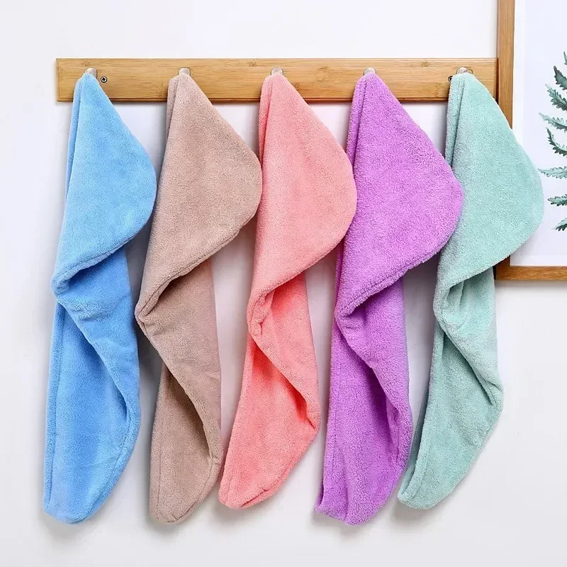 Superfine Fiber Towels Solid Color Towel For Home Bathroom Accessories Bathrobe Dry Hair Cap Quick Drying Women's Bath Towel
