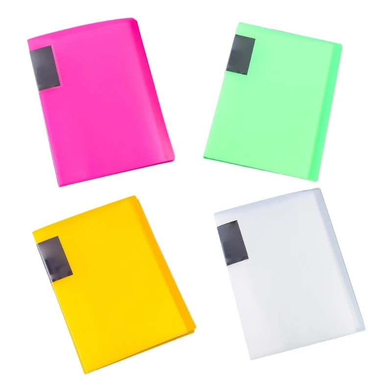 

File Folder Document Storage Folder with Plastic Sleeves, Presentation Project Folder 20/30/40 Pocket Display Folder