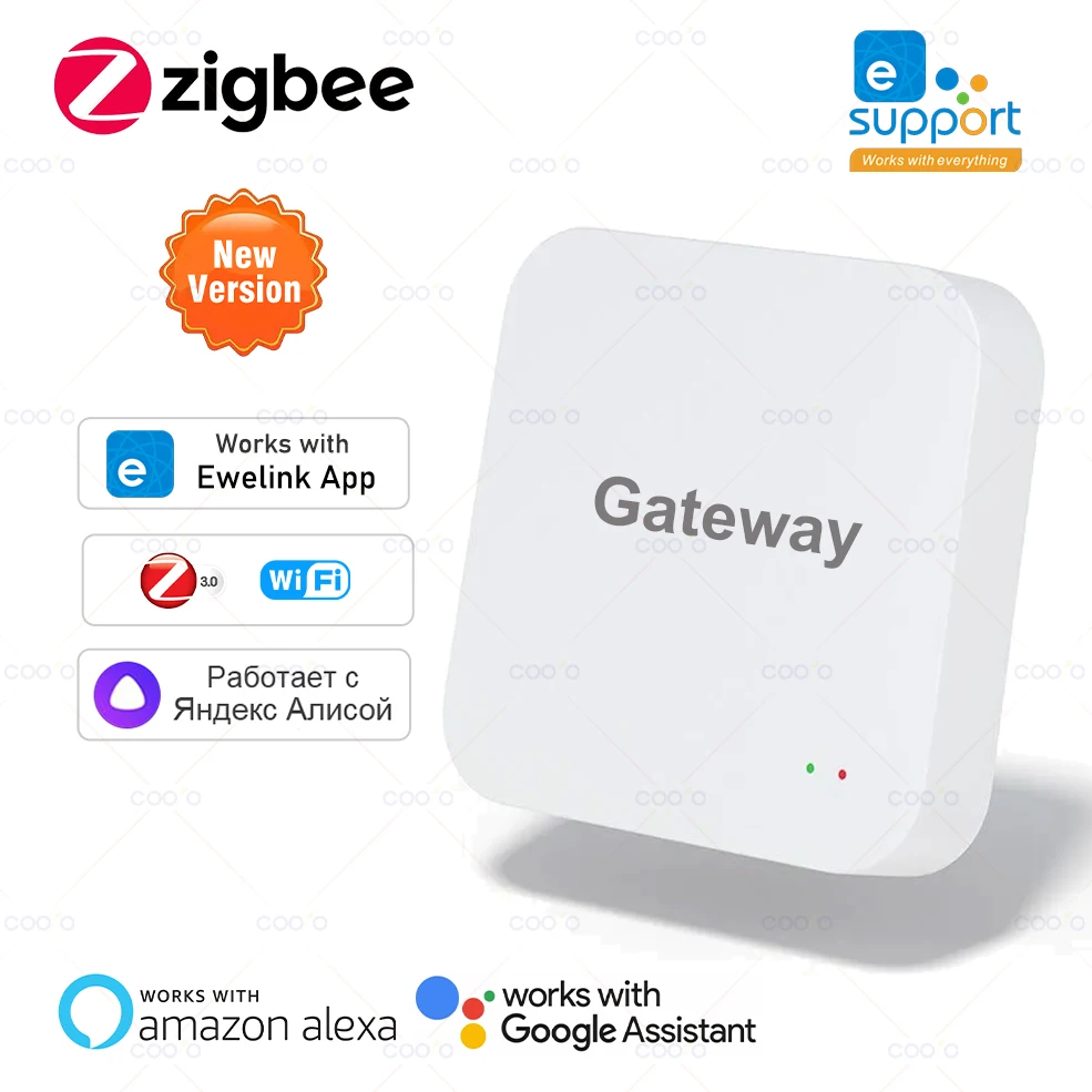 Zigbee-hub de Gateway Multimodo Casa Inteligente Ponte sem Fio Malha Aplicativo Ewelink Controle Remoto Funciona com Alexa Assistente do Google Alice