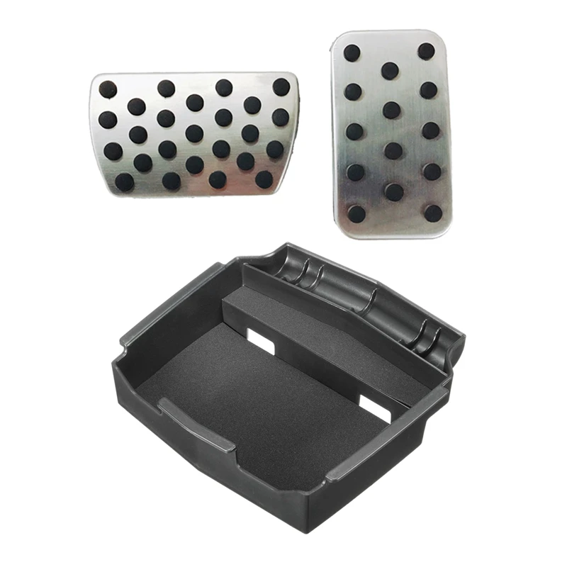 

Multifunction Central Storage Box For Honda CRV 2012-2016 & Car Foot Gas Brake Pedal Pad Cover For Honda Civic Accord