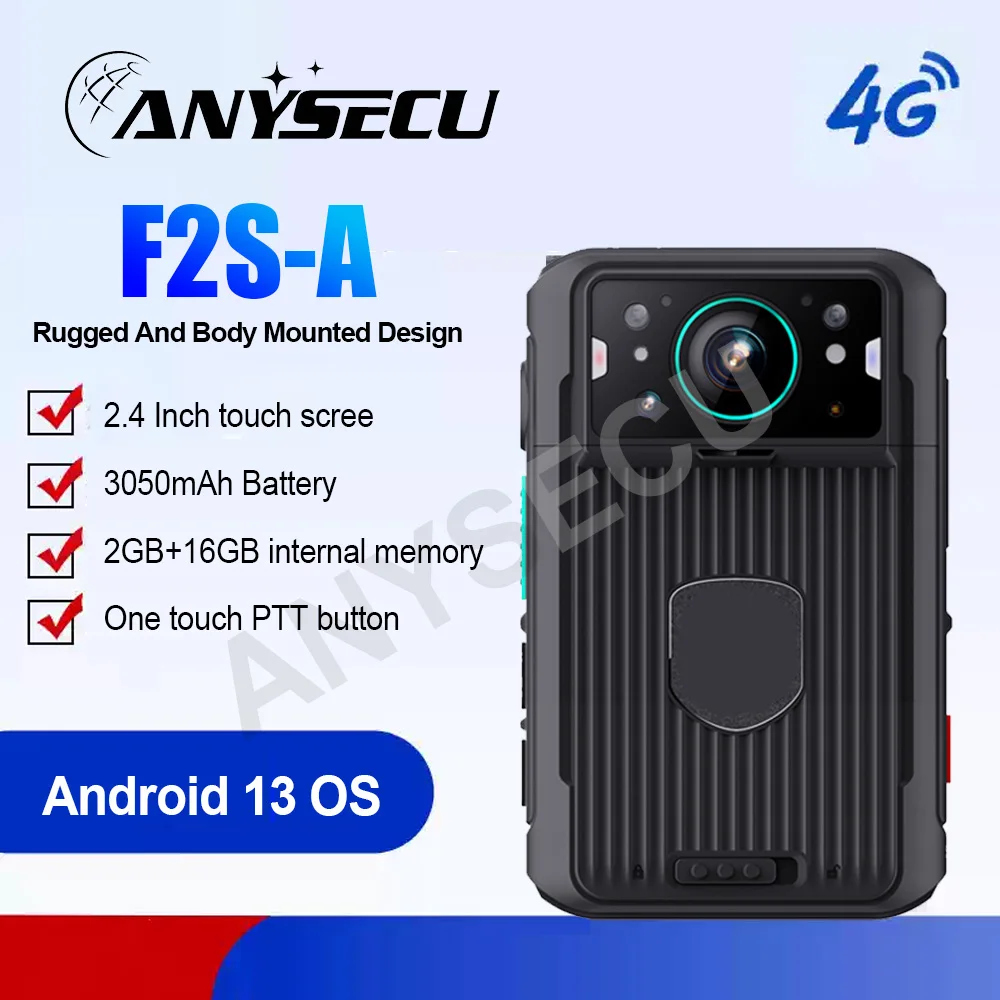 ANYSECU BodyCam F2S-A, equipo Body cam