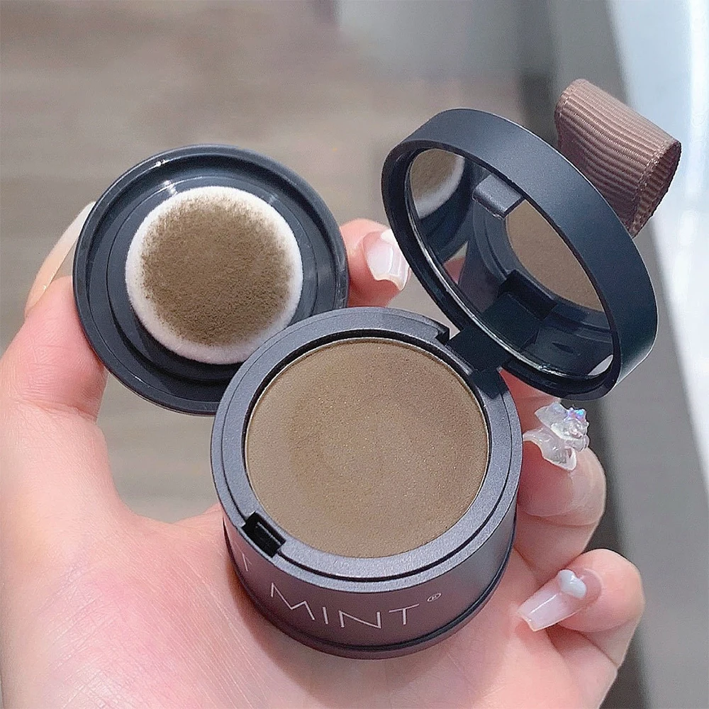 Natural Black Brown Hair Line Powder Waterproof Hair Root Cover Up Instant Fluffy Hair Edge Brow Shadow Contouring Powder Makeup - Image 4