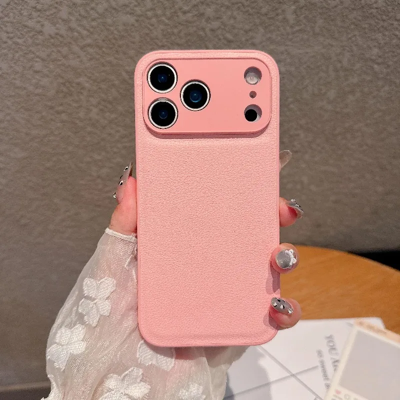 Luxury Retro Litchi Leather Texture Shockproof Matte Cover