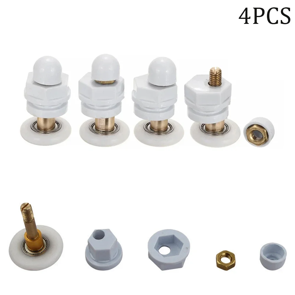4pcs 샤워 도어 롤러/러너/휠 19, 23, 25, 27 또는 29mm 휠 직경 오래된 ..