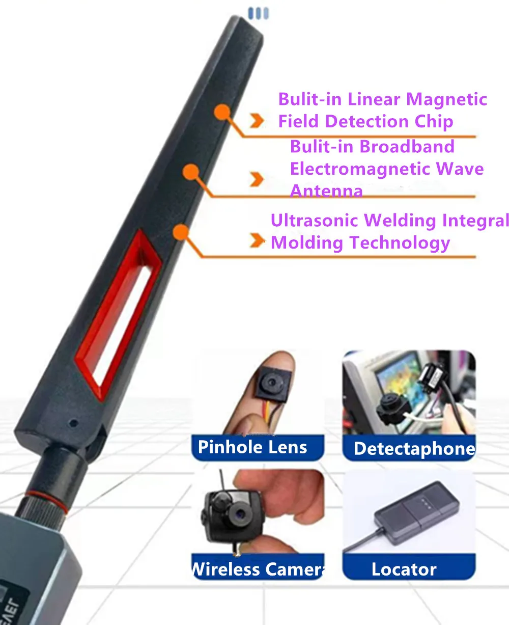 GPS Tracker Detector Anti Spy Hidden Camera GSM Wiretap Sound Signal Spy Devices Finder