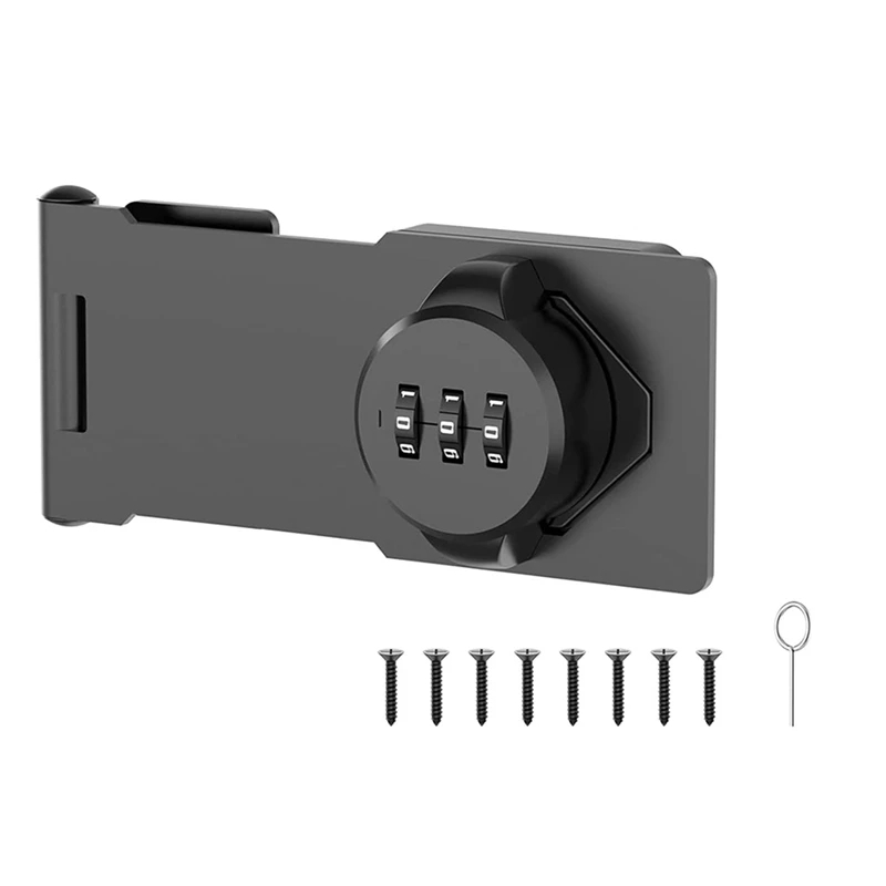 Keyless Cabinet Combination Latch,Cabinet Password Locks For Cabinet,Mailbox,Office File Cabinet Lock Black Durable Easy Install