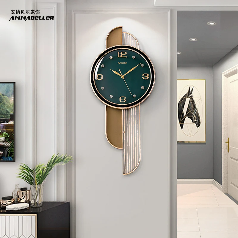 

Nordic living room wall clock light luxury modern minimalist creative fashion wall clock home restaurant decoration clock