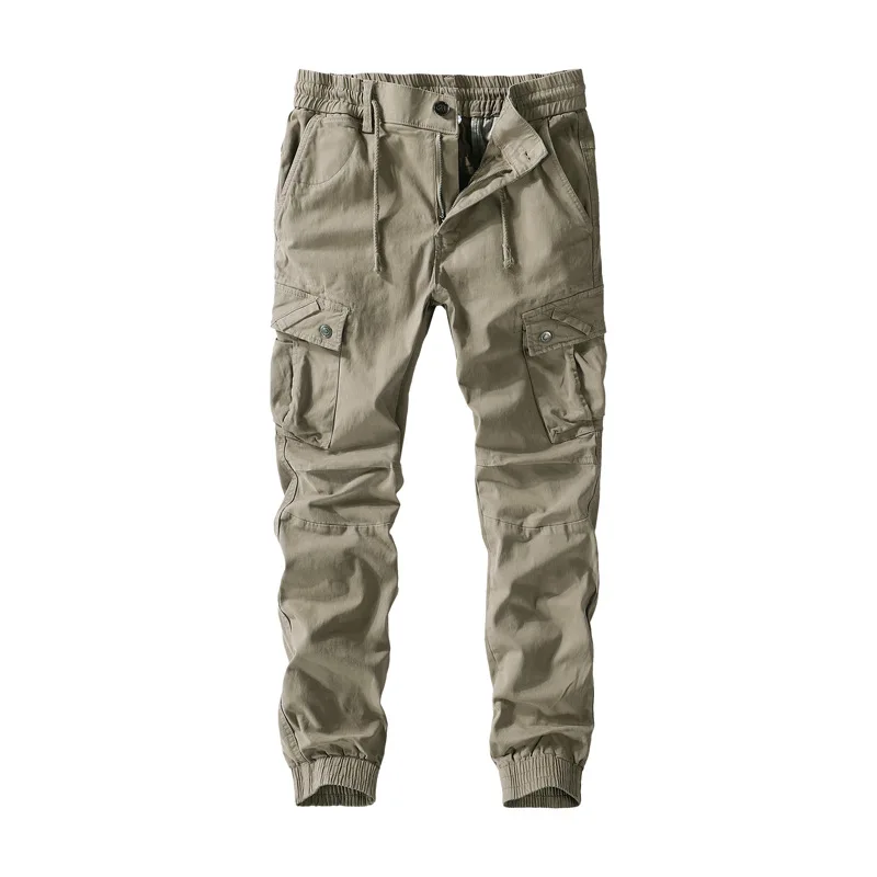 

Men's Casual Cargo Pants Cotton Oversize Wide Baggy Camouflage Loose Straight Trouser Multiple Pockets Male Winter 2023 Clothing