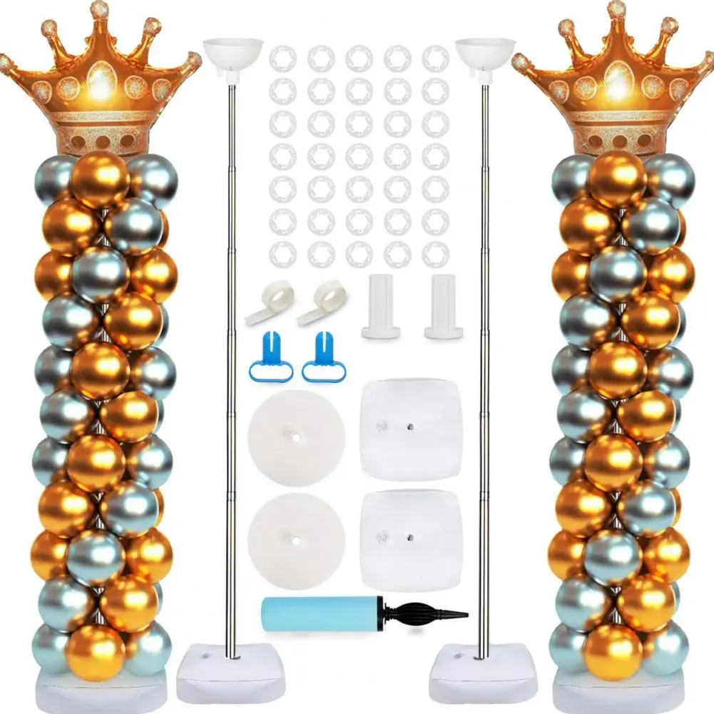 

Sturdy Balloon Stand Stainless Steel Balloon Stand Versatile Balloon Column Stands for Elegant Party Decor for Weddings