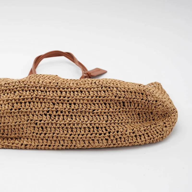 Women Straw Woven Handbag Summer Beach Casual Tote Bag Large Capacity Tote Clutch Bags Fashion Ladies Shoulder Bag for Vacation