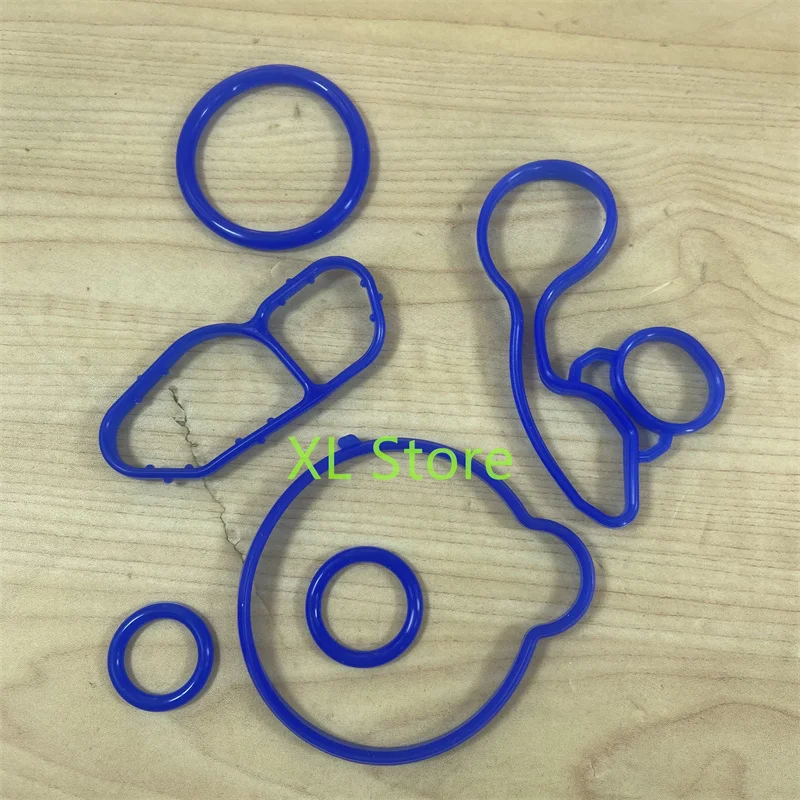 Oil Cooler Gasket 1Set Oil Cooler Housing Gasket Seal For Buick Encore Chevrolet Cruze Sonic Trax 1.4 55565385 55568536 55568539 55568540 55565619