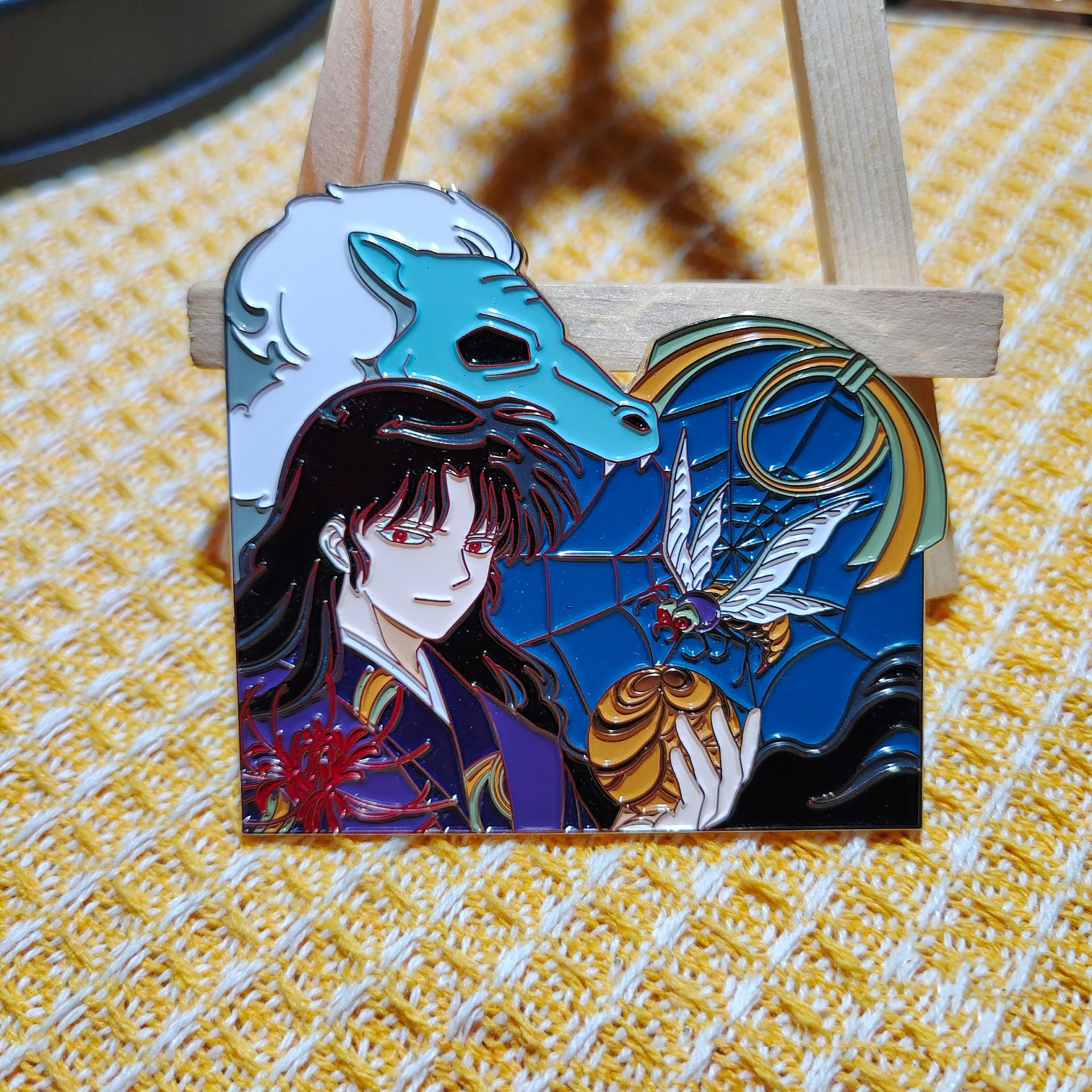 anime cosplay female Inuyasha Kagome SesshoumaruSoft Enamel Metal Badge Button Brooch Pins Collection Medal Pendant Souvenir Gift winifred sanderson costume Cosplay Costumes