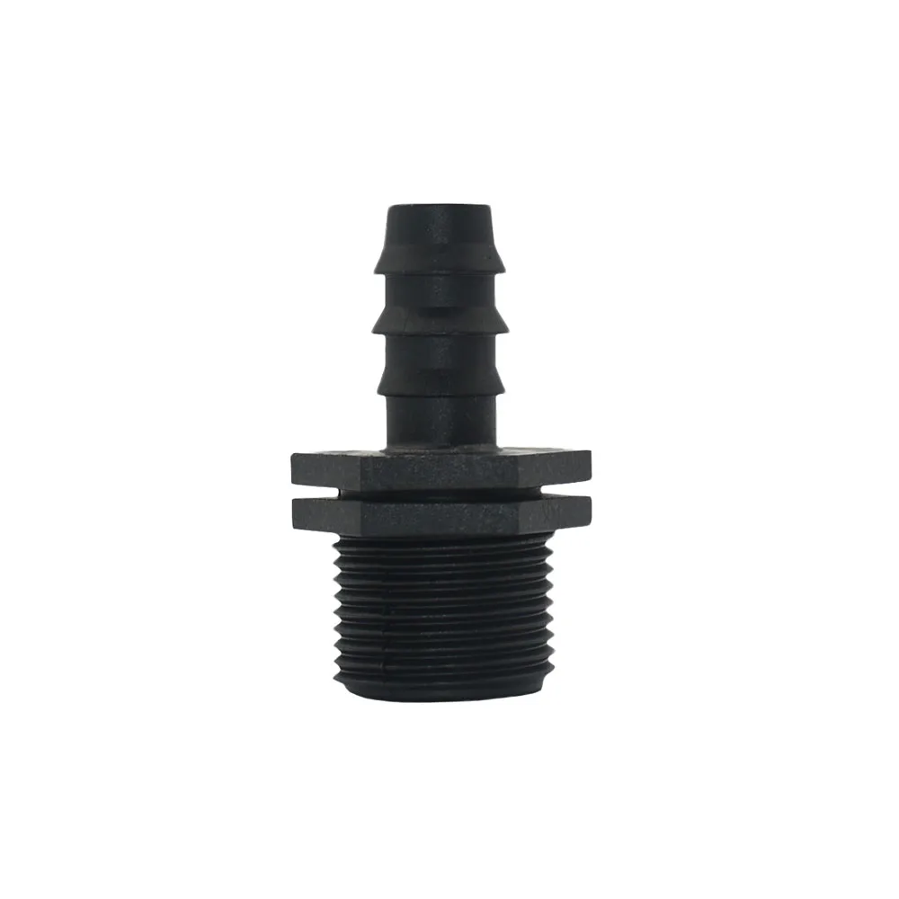 8/16/20/25/32mm Hose Barbed Connectors With 1/2 3/4 1'' Male Female Thread Fittings  Elbow Drip Pe Tubing Coupling