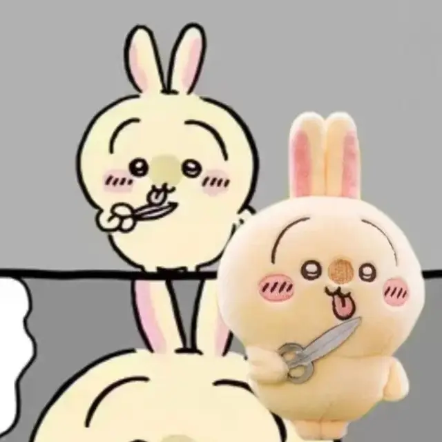 Usagi Licking Scissors Plush Doll - Image 6