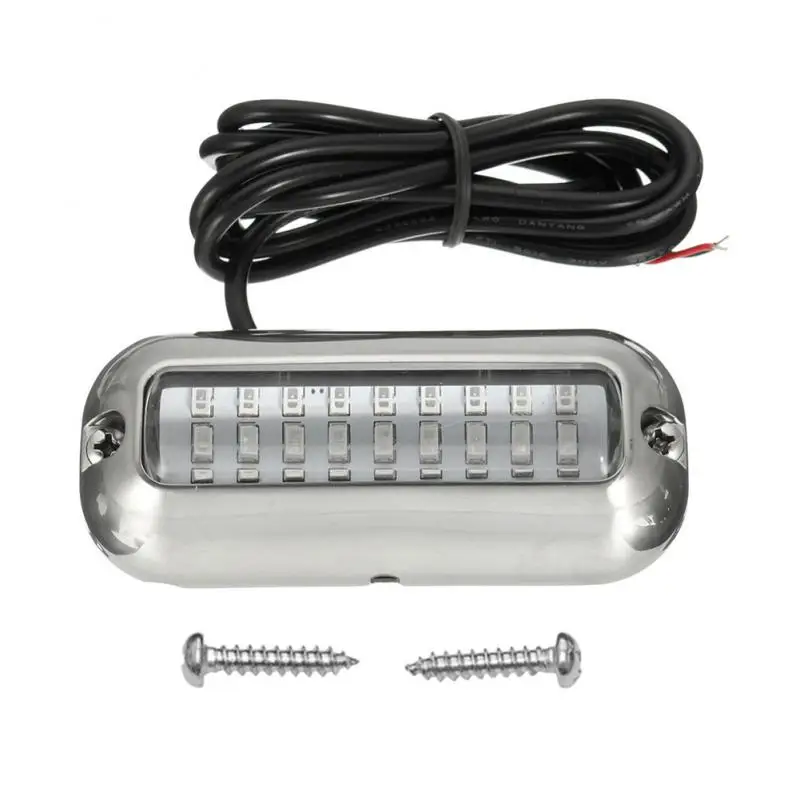 

42 LED Stainless Steel Boat Transom Light Underwater Pontoon Marine Ship Boat Accessories Light Waterproof Marine Light