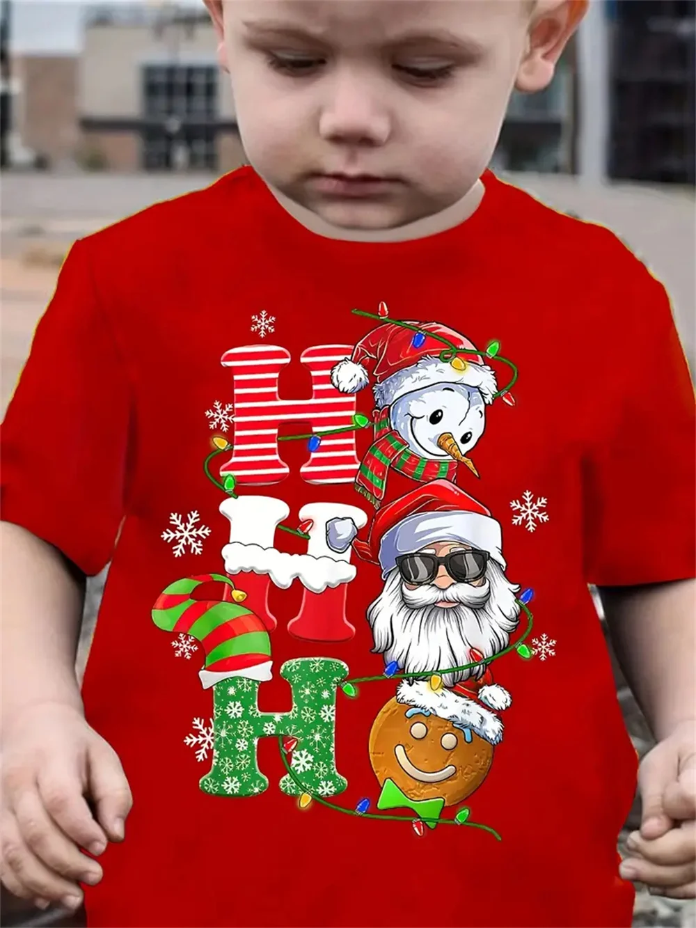 Christmas Santa Claus Kids T Shirt for Boys