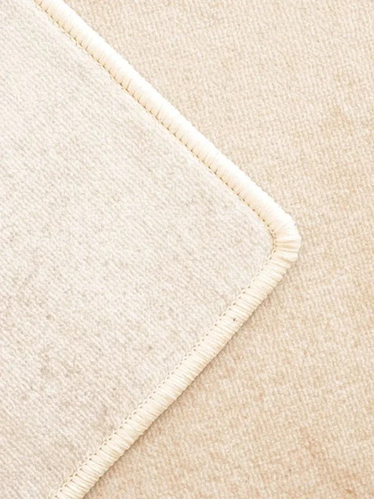 Irregular Cream Style Living Room Large Area Carpets Beige Abstract Texture Bedroom Carpet Creative Design White Line Rug Tapete 6