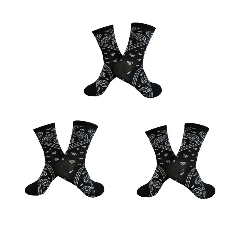 Men's Sports Street Style Hip Hop Crew Socks - 3 Pairs