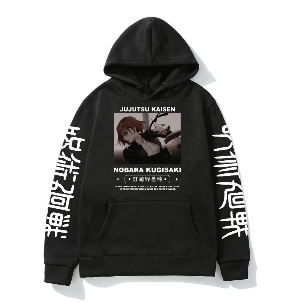

Hot Jujutsu Kaisen Kugisaki Nobara Hoodie Winter Women Man Fashion Casual Streetwear Tops