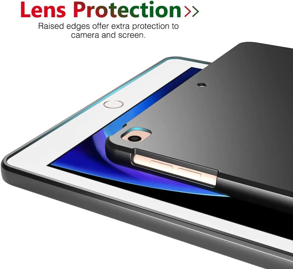 Black TPU Silicone Shockproof Anti-Drop Tablet Case - Soft Slim Shell