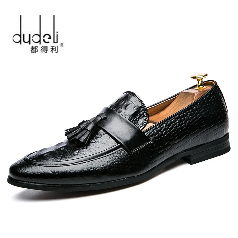 Men Casual Leather Shoes Brand Moccasin Oxfords Driving Shoes Loafers Moccasins Dress New Italian Tassel casual shoes leather shoes
