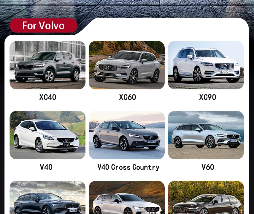 Description Picture 6 of itemPlug and Play 2160P Special DVR Dash Cam Camera for Volvo V60 S60 S80 S80L S90 XC40 XC60 XC70 XC90 App Control Rain Sensor Wire