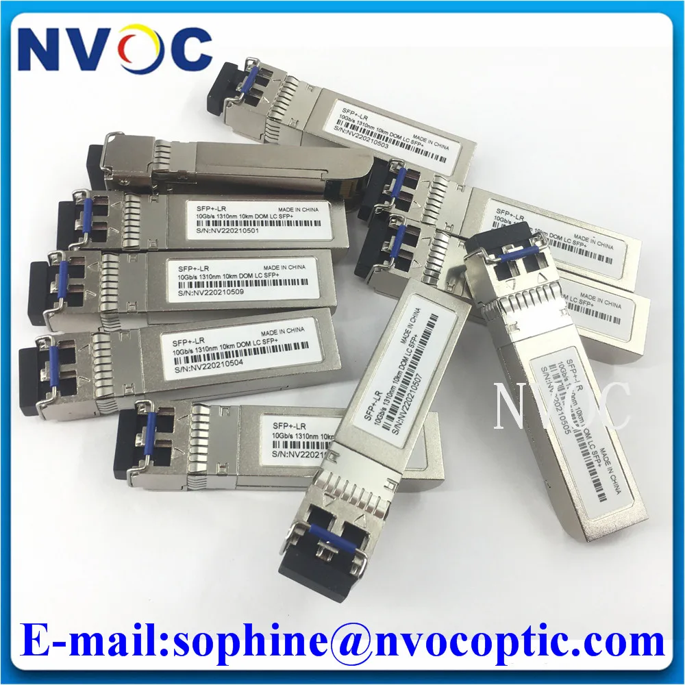 

10Pcs SFP-10G-LR 10G Dual LC 1310nm 10KM DDM SM Module SFP+ Optic Fiber Transceiver Cisco/Mikrotik/Huawei Switch Full Compatible