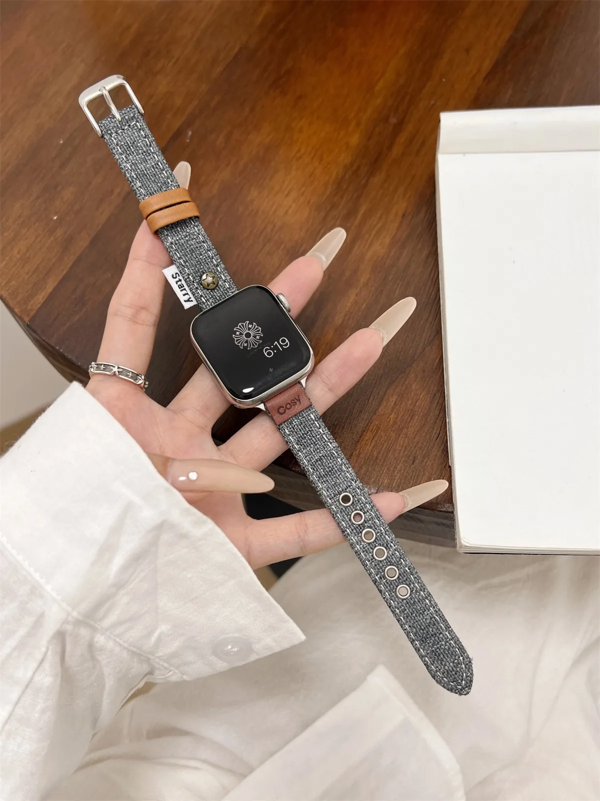 Watch Band For iWatch 42/44/45/46/49mm 38/40/41mm PU Leather Fashion Watch Strap For Watch Series Ultra2 Series 10/9/8/7/6/5/4/3/2/1_voghion.com