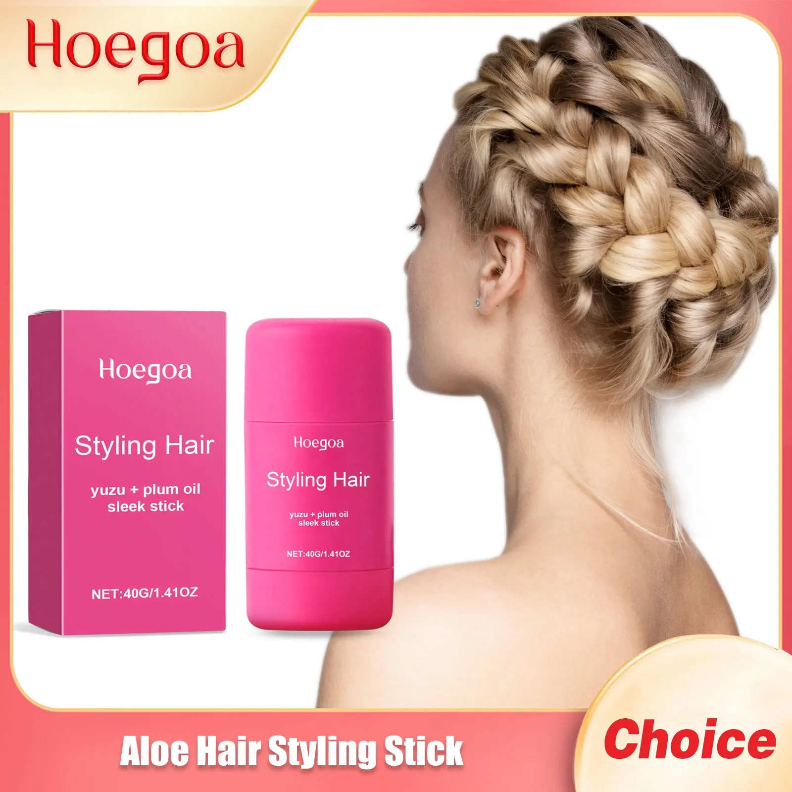 Aloe Hair Styling Stick Keep Fluffy Molding Edge Reduce Broke Improve Frizzy Non Greasy Long Lasting Restore Luster Hair Wax Gel