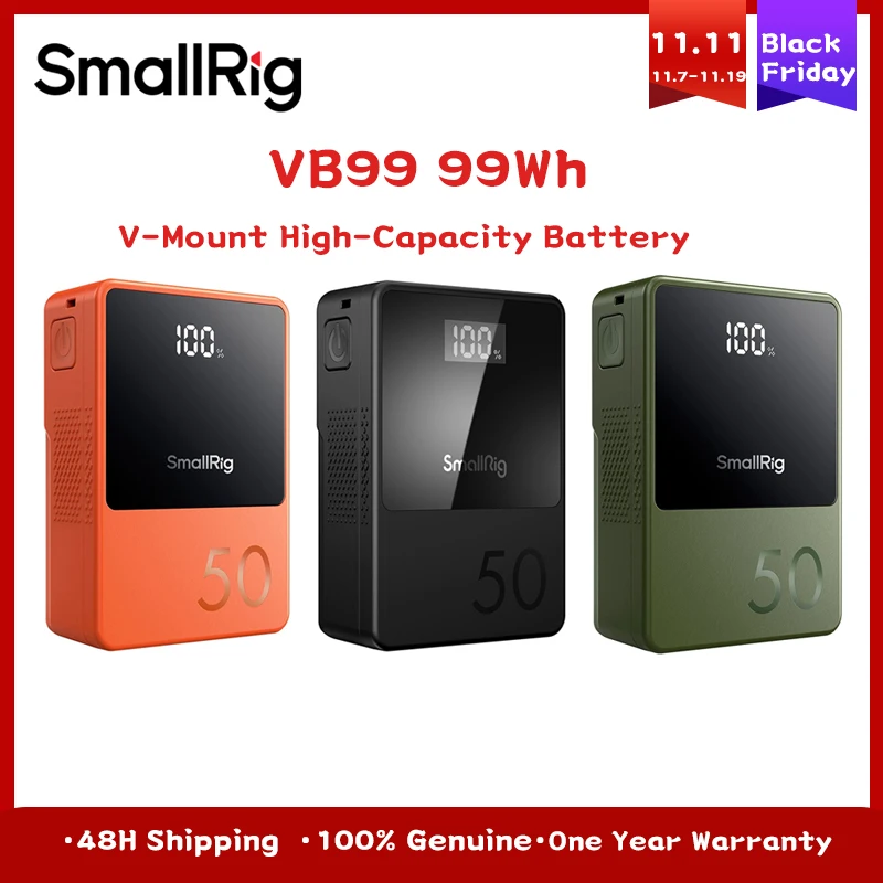 発電機・ポータブル電源 SmallRig VB99 mini V mount 4930 99Wh SmallRig VB99 mini V Mount Battery (Green) 4930