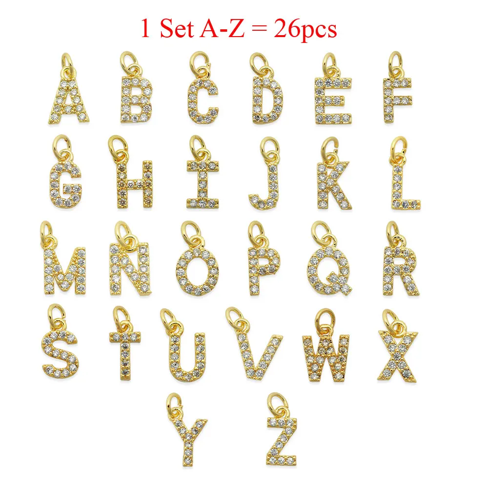 52 Ciondoli A Forma Di Lettera A-Z In Cromo 3D Con Strass - Per Nail Art, Bracciali, Collane E Accessori Fai Da Te, 14 Mm - 2