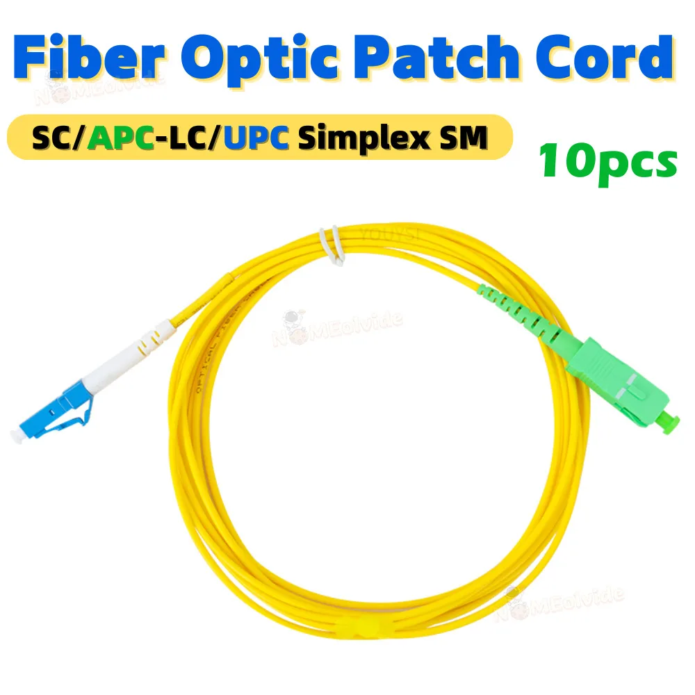 

10PCS Simplex SC/APC-LC/UPC Fiber Optic Patch Cord Cable 1m/2m/3m/5m/10m Fiber Optic Jumper Cable 2.0mm Or 3.omm High Quality