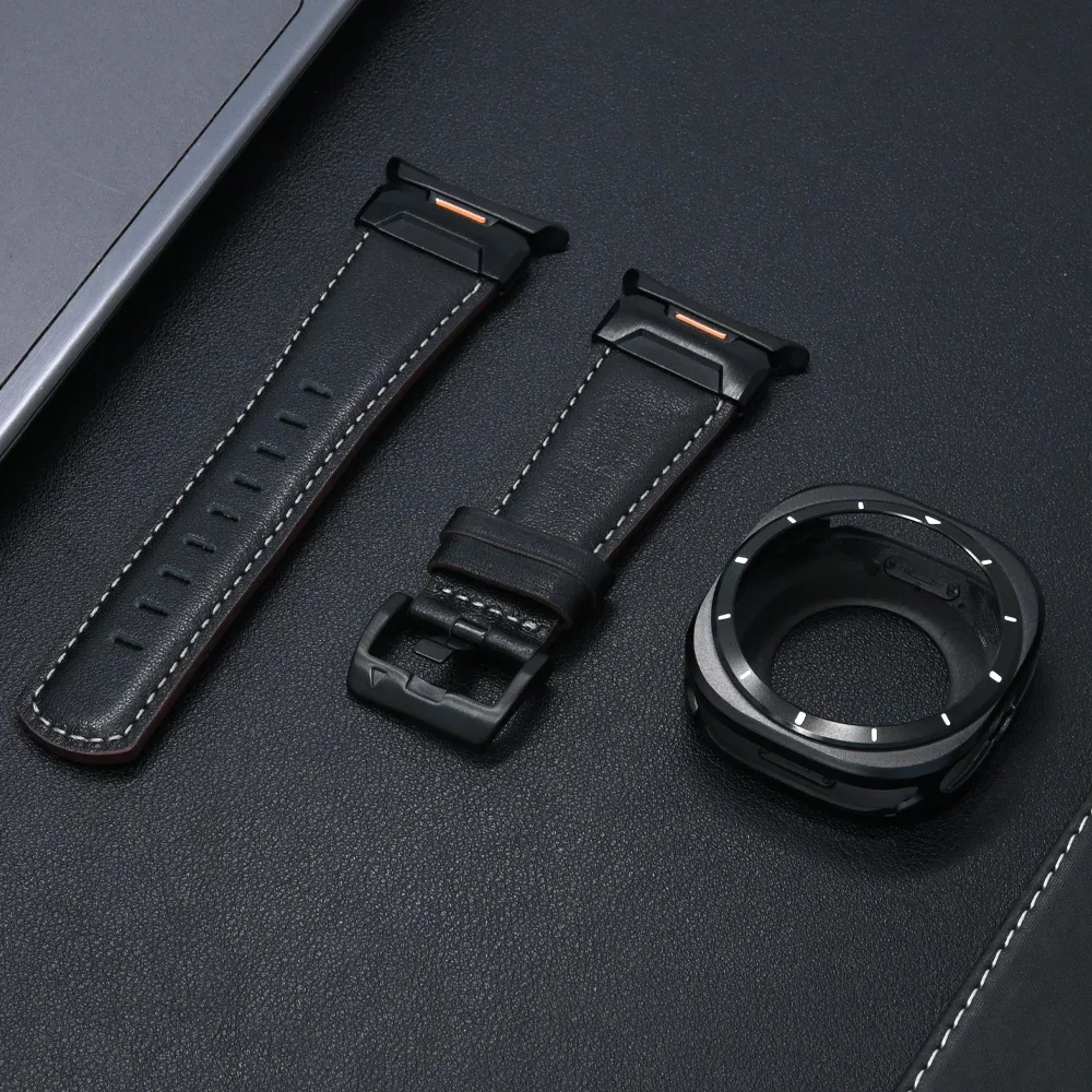 Premium Leather Bracelet with Aluminum Alloy Case