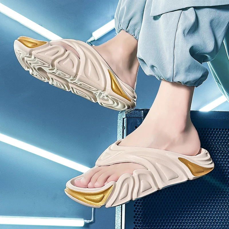 Herren-Flip-Flops, bequeme, rutschfeste Sommer-Hausschuhe, Slipper für drinnen und draußen, weiche Schaumstoff-Schieber_voghion.com