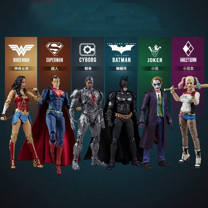 New Dawn Of Justice Action Figure Pa Mobile Collection Dc Bruce Wayne Batman Model Toys Justice League Movie Harley Quinn