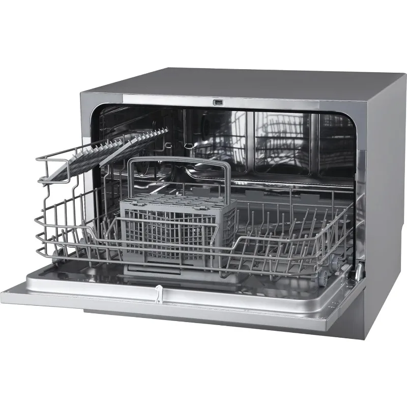 EdgeStar DWP63 21-5/8 Inch Wide 6 Place Setting Countertop Dishwasher - Silver 6