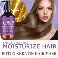 Masque capillaire à la kératine GSWP Botox, hydrate et renforce les cheveux abîmés, réduit les frisottis, les pointes fourchues et les nœuds. 100ml/200ml 5
