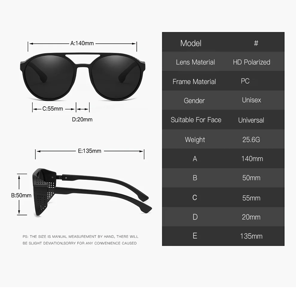 Men Women Polarized Sunglasses Round Sunglasses Driving Glasses Outdoor Fishing Glasses Cycling Goggles