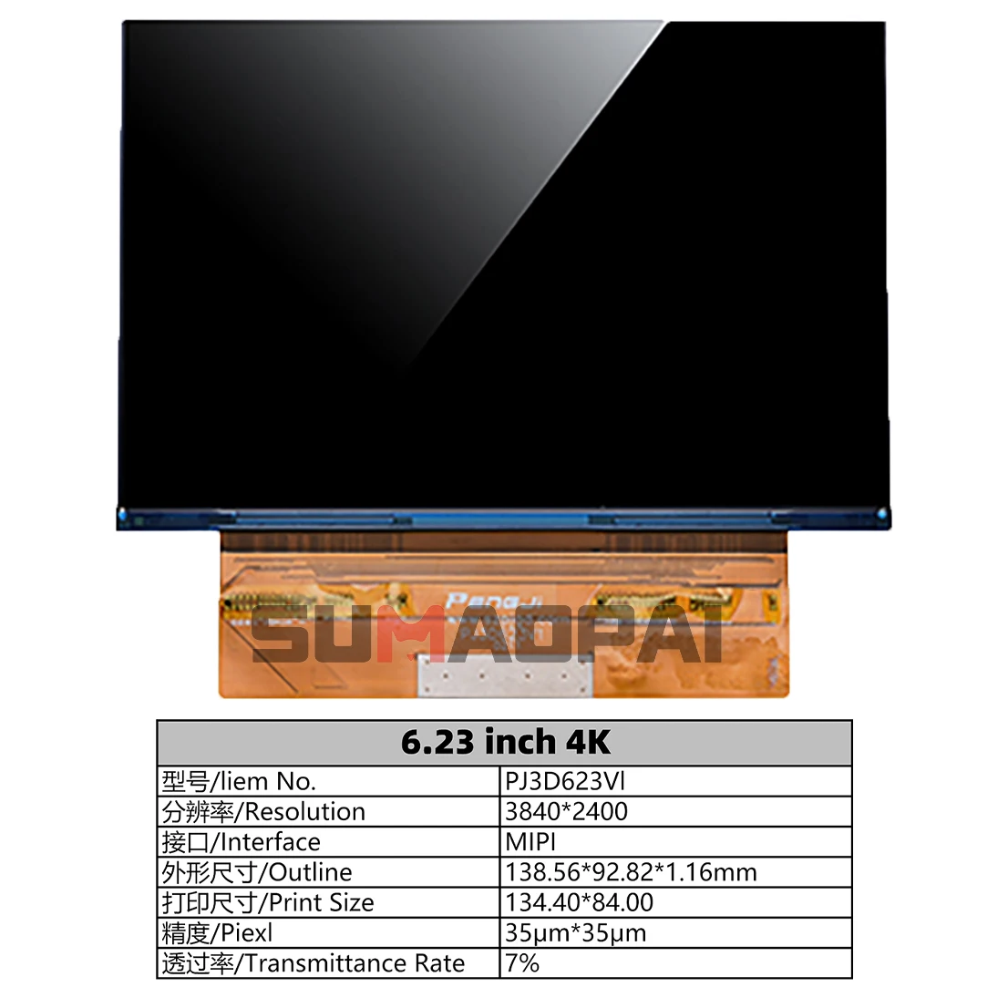 Photopolymer Resina Jóias Grau Impressora 3d Mono Tela Lcd Pj3d623vl Cura Luz 405nm Original Faça Você Mesmo 6.23 4k - Imagem 5