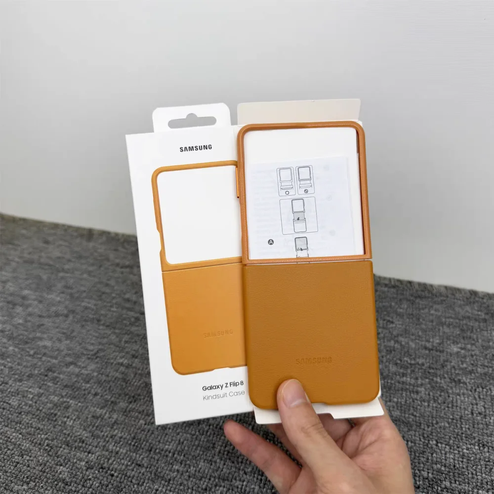 Luxury Genuine Leather Full Protective Shockproof Case for Samsung Galaxy Z Flip