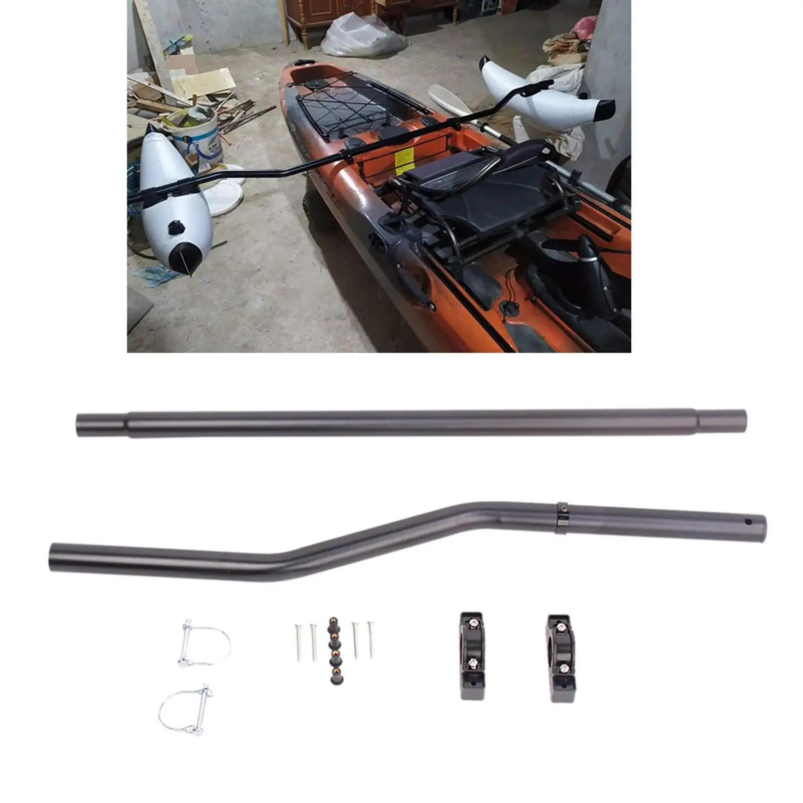 

Kayak Float Stabilization System, Rods, for Kayaks, Canoes, Fishing Boats, -Going Boats, Full Install Tools Set