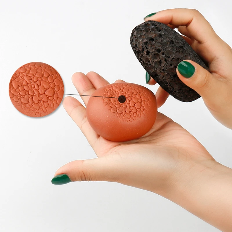 Facial Sculpting Natural Texture Stone Diy Polymer Clay Color Clay Handmade Facial Skin Texture Pottery Mold Volcanic Stone