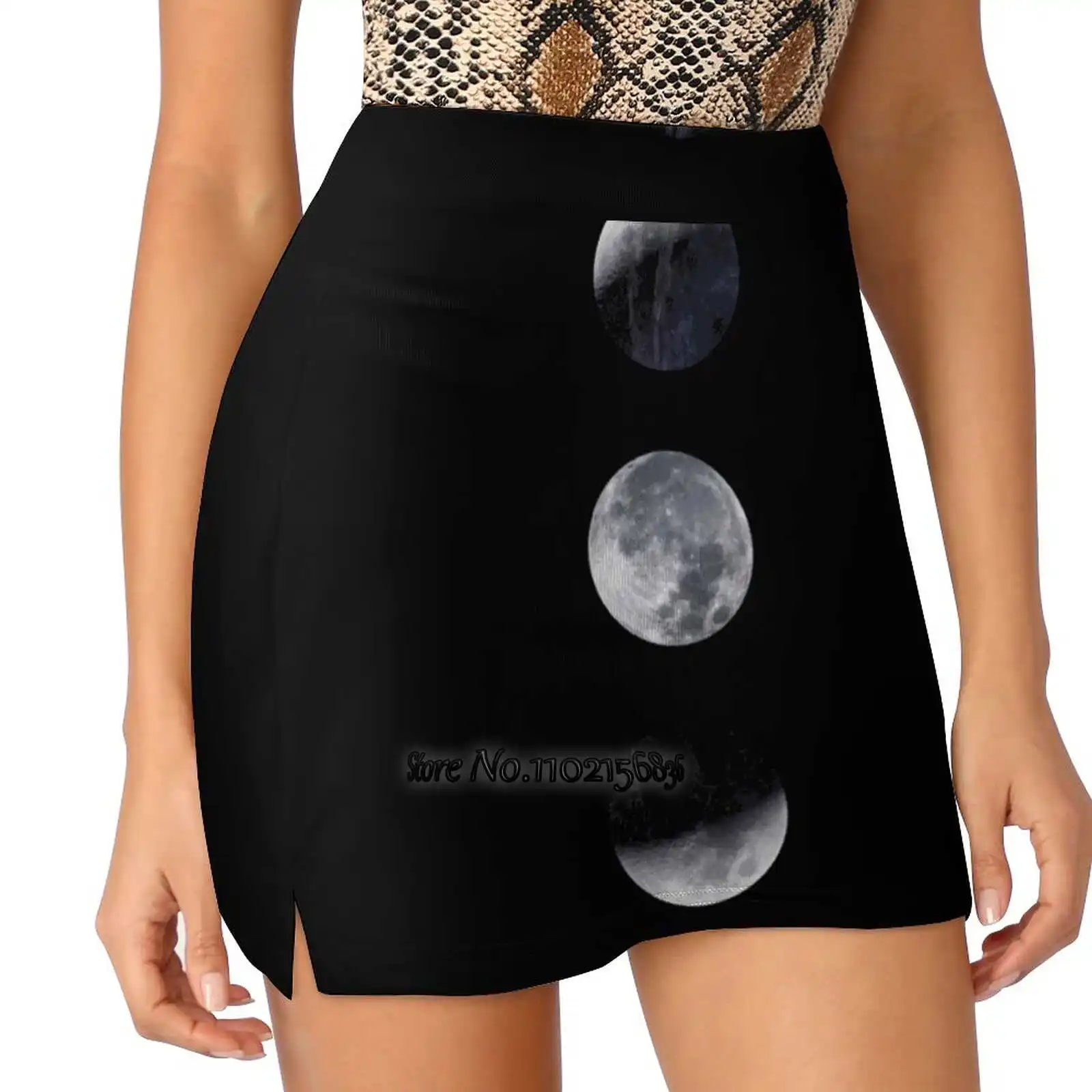 Fasi Lunari Donne Gonne Da Tennis Golf Badminton Pantskirt Sport Phone Pocket Skort Fasi Lunari Universe Space Sky Full Stars