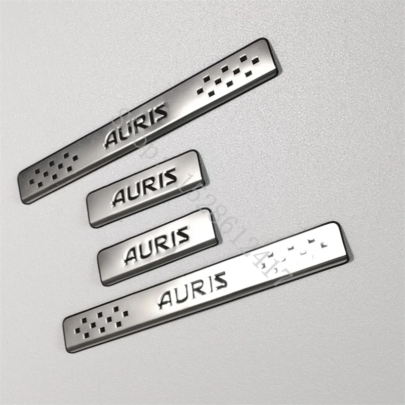 for Toyota Auris E150 E180 2010~ stainless steel Door sill scuff plates thresholds protector car Accessories Welcome Pedal car accessories