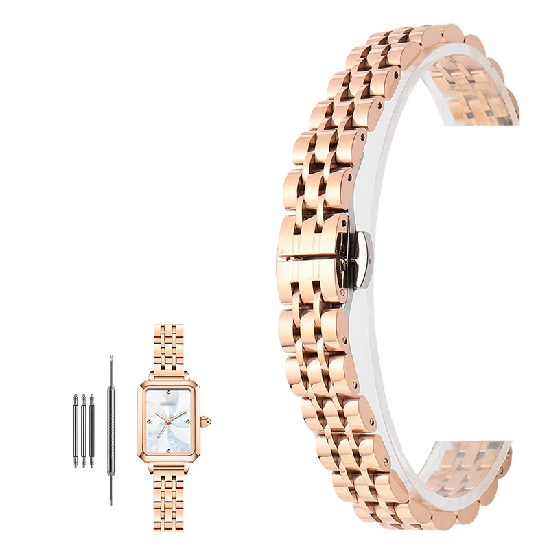 Elegant Gold Milanese Stainless Steel Watch Band - Universal Fit Bracelet