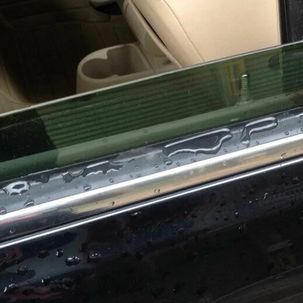 Car Seal Strips 5M Car Side Door Glass Seal Weatherstrip Rain Visor Universal Sealing Strip Noise Insulation Anti-Dust