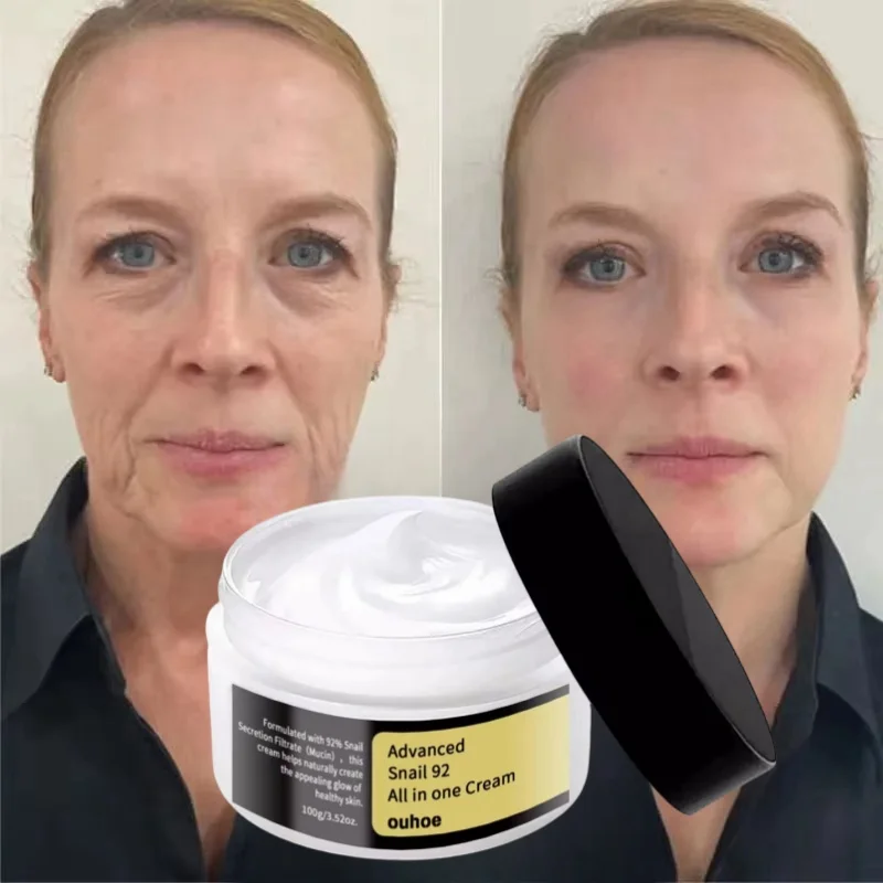 Crème Visage Réparatrice Au Collagène D'escargot 92% - Effet Lifting, 100ml, Neuf