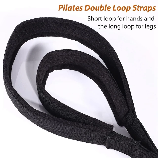 2PCS Pilates Double Loop Straps,Feet Fitness Equipment Straps, Yoga Pilates  Double Loop Straps Padded D-Ring Ankle Strap - AliExpress