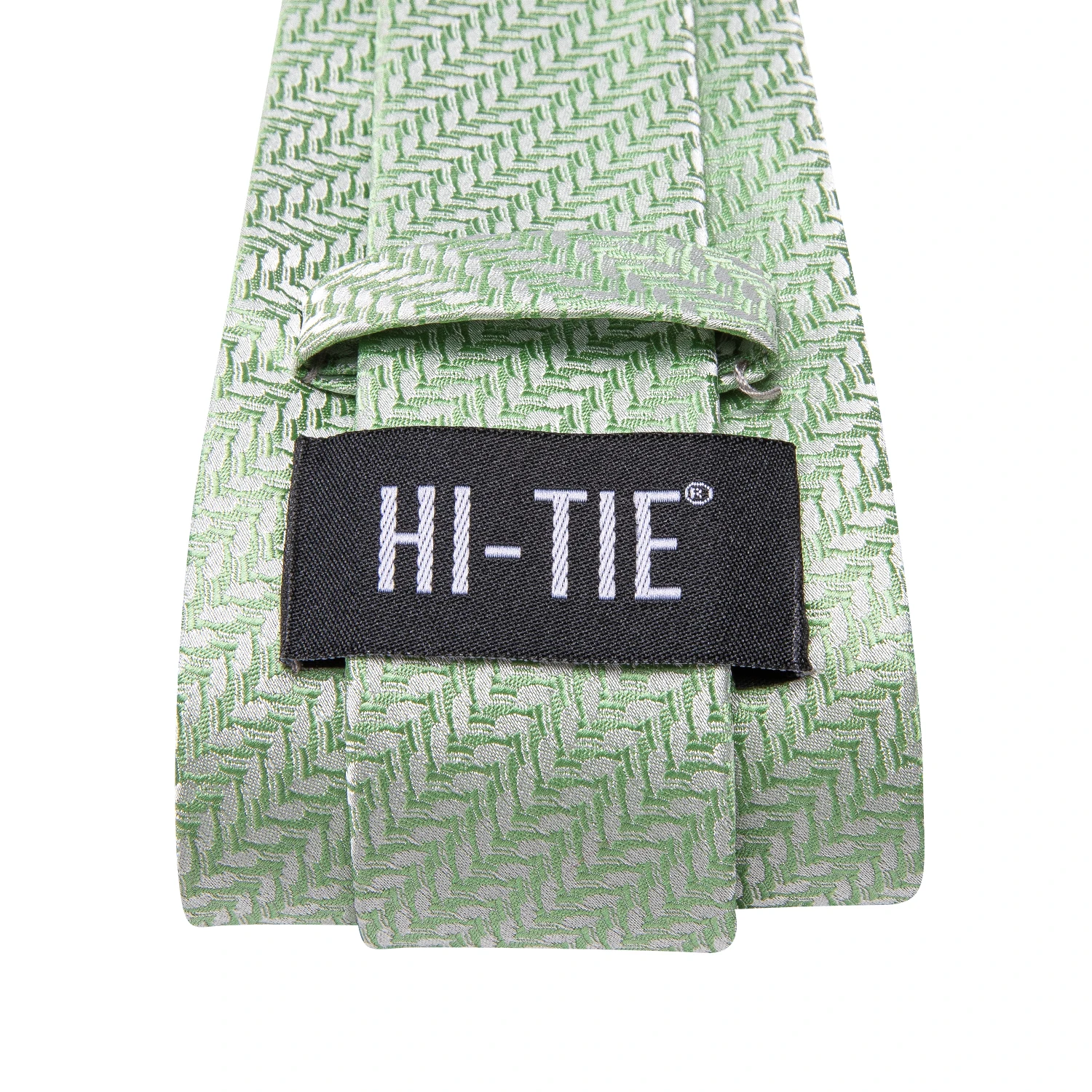 Gift Men Tie Striped Sage Green Design Silk Wedding Tie for Men Handky cufflink Set Hi-tie Party Business Fashion neck tie